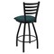 Holland Bar Stool Co 25" Swivel Counter Stool, Black Wrinkle, Graph Tidal Seat X410 - alternate 3